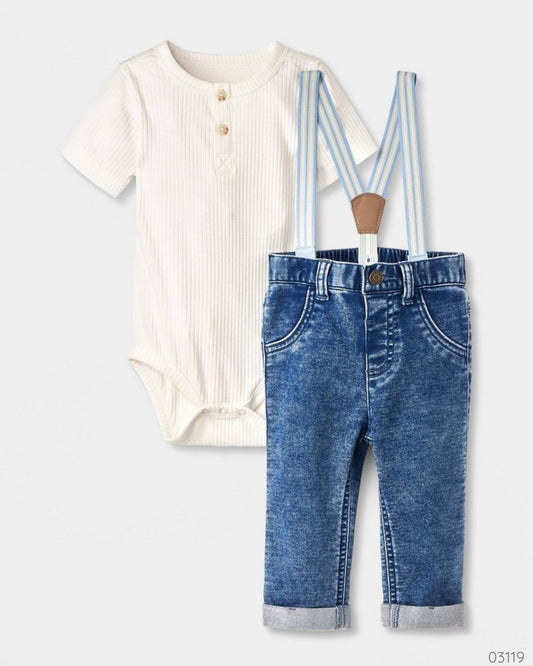 TRAJE 2 PZS PANTALON CAMISA BLANCA CAT&JACK