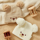 GORRO 2PZS BLANCO CAFE OSO