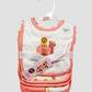 SET DE 3 BABEROS + 2 SALIVEROS EFELANTE ROSA