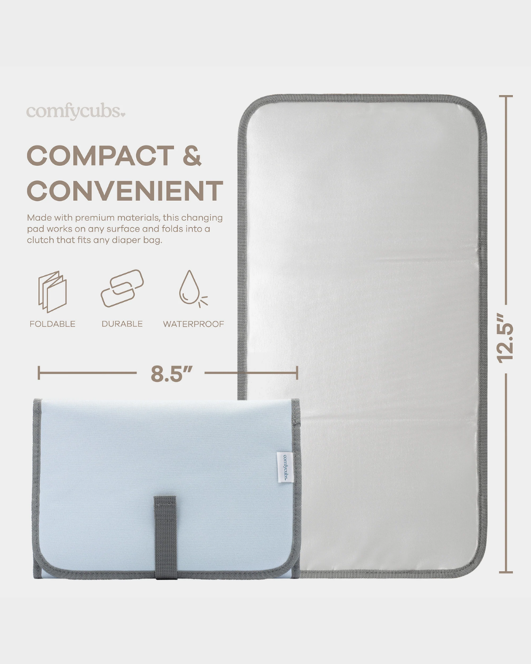 CAMBIADOR PORTATIL AZUL COMFYCUBS
