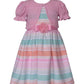 VESTIDO COLORES CHONGO ROSA