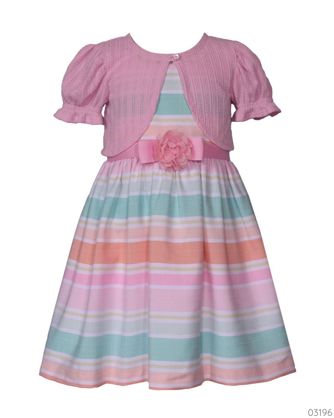 VESTIDO COLORES CHONGO ROSA