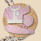 TRAJE TEJIDO ROSADO BLANCO 02702