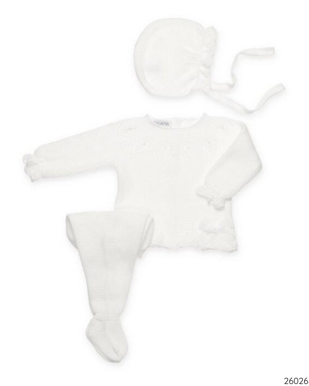 CONJUNTO TEJIDO BLANCO NIÑA