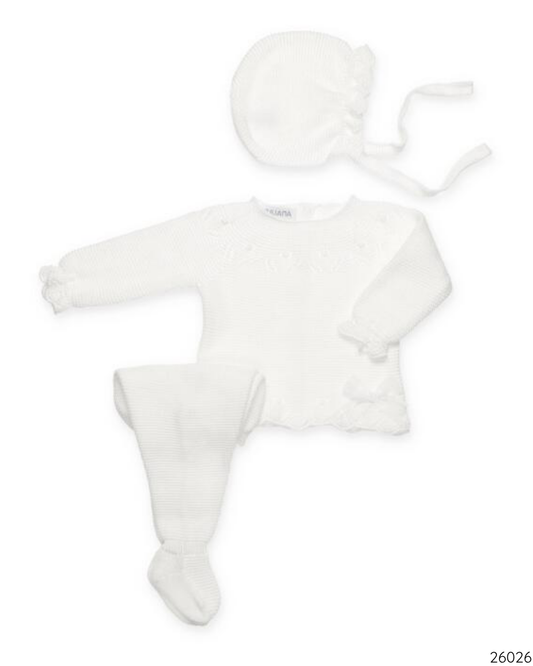 CONJUNTO TEJIDO BLANCO NIÑA