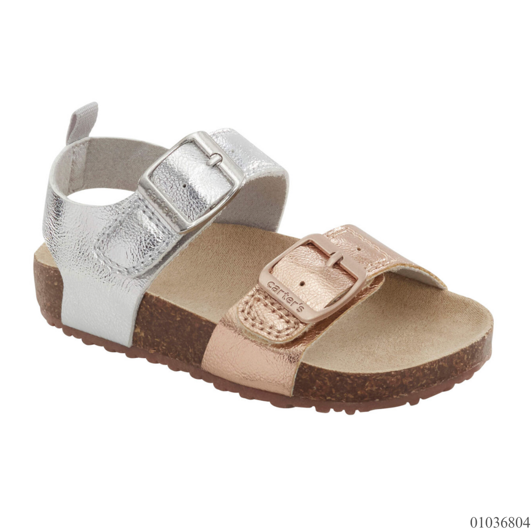 SANDALIAS DORADO Y PLATEADO CARTERS