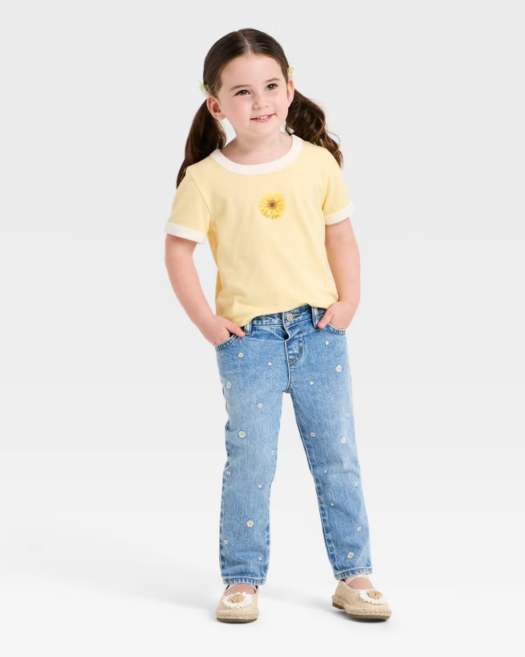 PANTALON BORDADO GIRASOL CAT & JACK