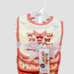 SET DE 3 BABEROS + 2 SALIVEROS MARIPOSA