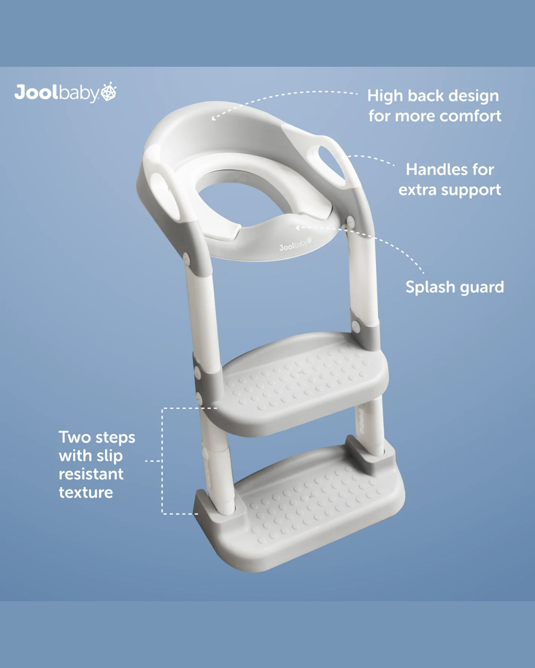 ASIENTO DE ENTRENAMIENTO CON ESCALERA GRIS