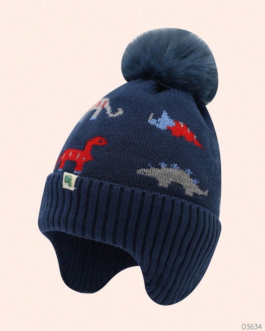 GORRO AZUL DINOSAURIOS