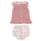 CONJUNTO TEJIDO ROSA FLORES