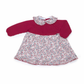 VESTIDO PUNTO ROJO FLORES