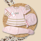 TRAJE TEJIDO ROSADO DORADO 02703