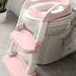 ASIENTO DE ENTRENAMIENTO CON ESCALERA ROSA