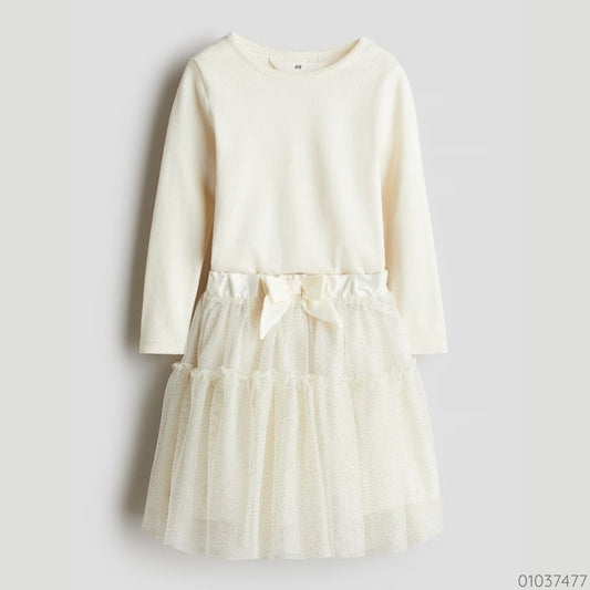 TRAJE BLANCO FALDA TUL H&M