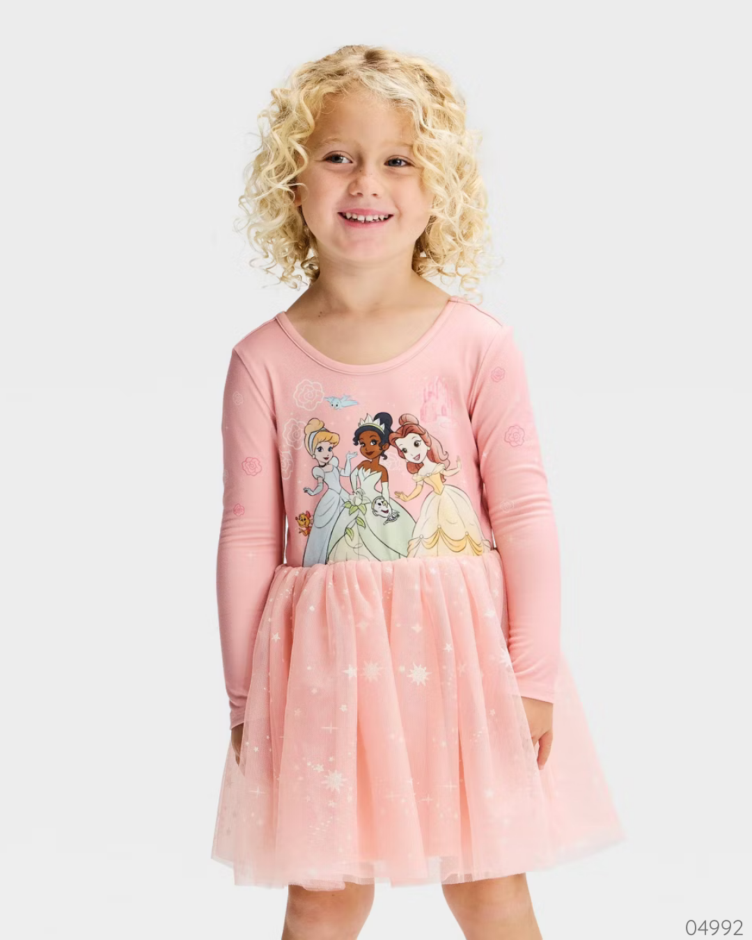 VESTIDO PRINCESAS SALMON