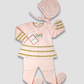 TRAJE TEJIDO ROSADO DORADO 02703