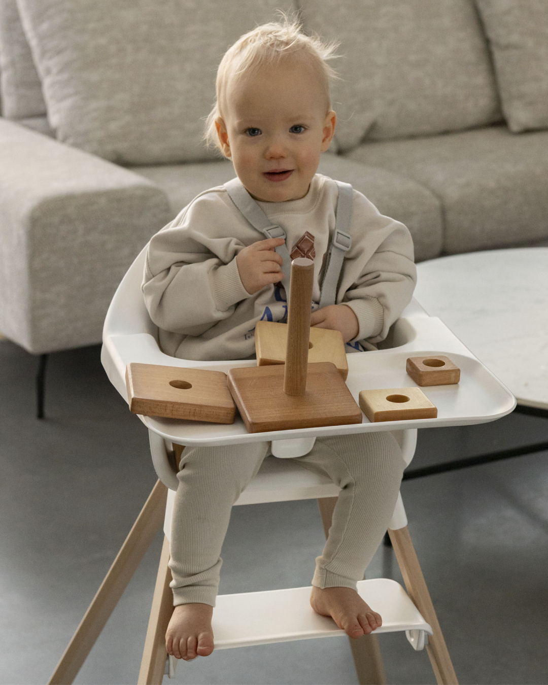 SILLA DE COMER STOKKE CLIKK BLANCO