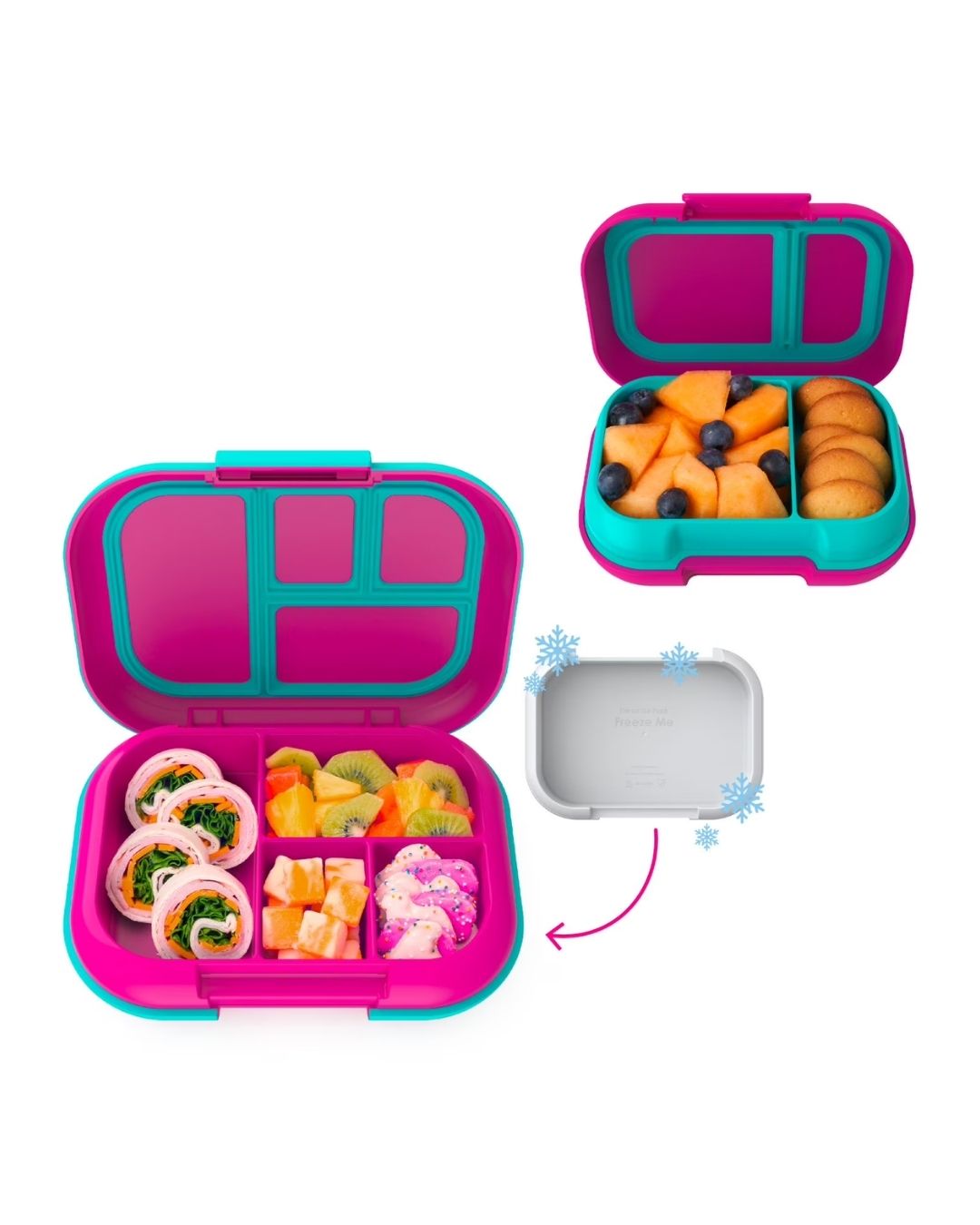 BENTGO KIDS LUNCH BOX + SNACK ROSA