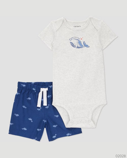 TRAJE 2 PZS BALLENA SHORT
