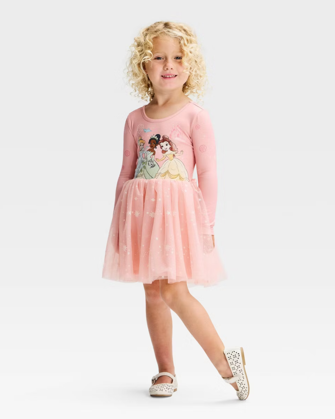 VESTIDO PRINCESAS SALMON