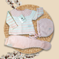 TRAJE TEJIDO ROSADO BLANCO 02704