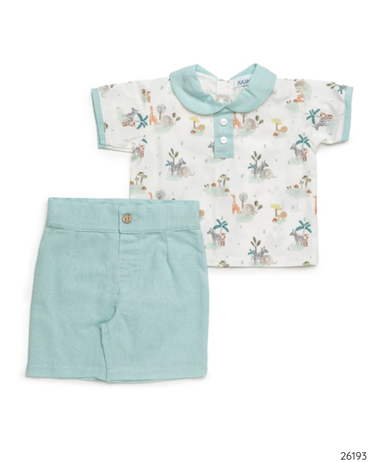 CONJUNTO SAFARI CAMISA MANGA CORTA