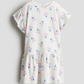 VESTIDO FLORIADO BLANCO H&M