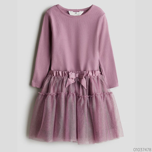 TRAJE MORADO FALDA TUL H&M