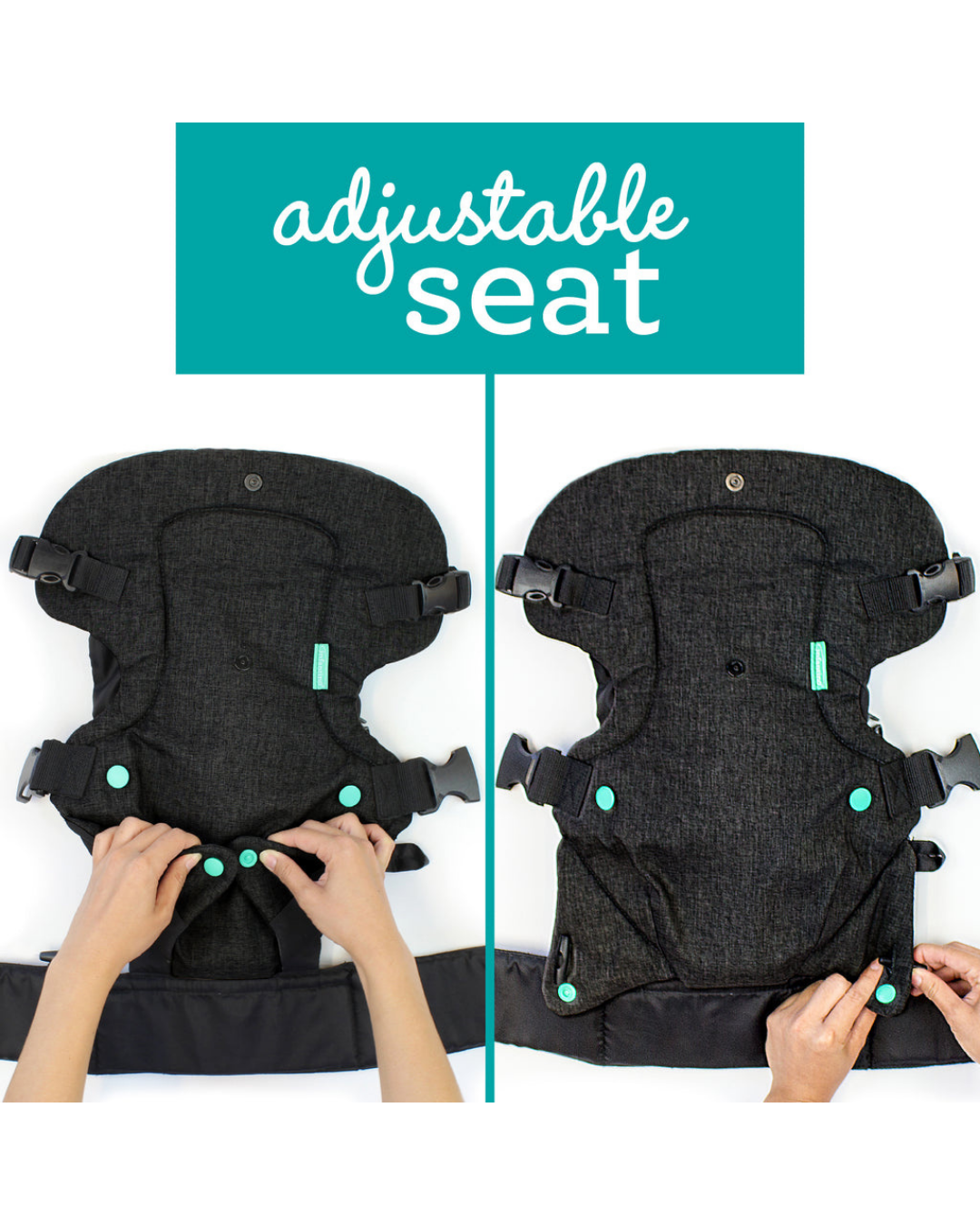PORTABEBÉ FLIP 4-EN-1 CONVERTIBLE INFANTINO - NEGRO
 8-32 LBS