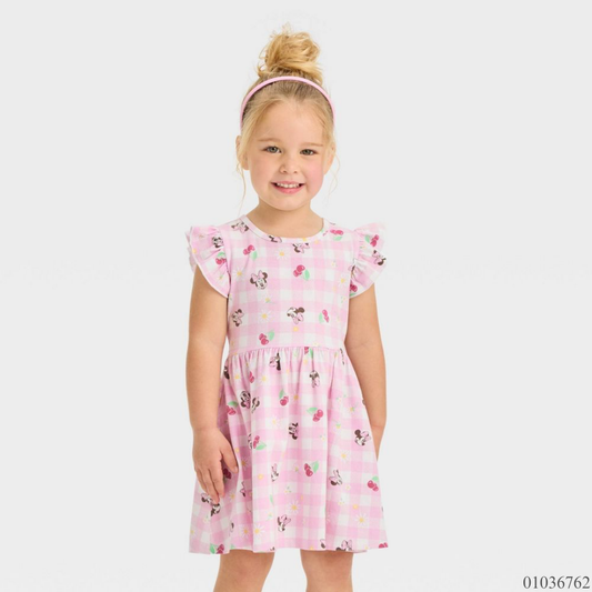 VESTIDO MINNIE ROSA CUADROS