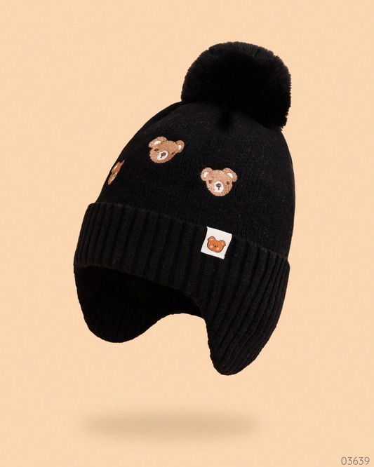GORRO NEGRO OSITOS