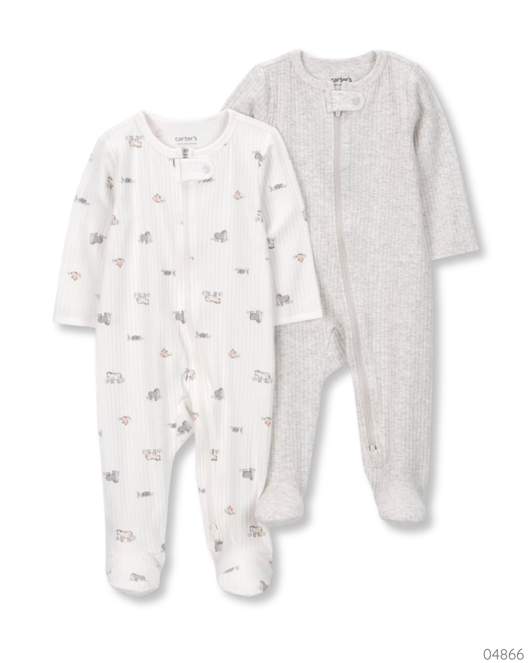 PIJAMA 2PZS CARTER BLANCO GRIS