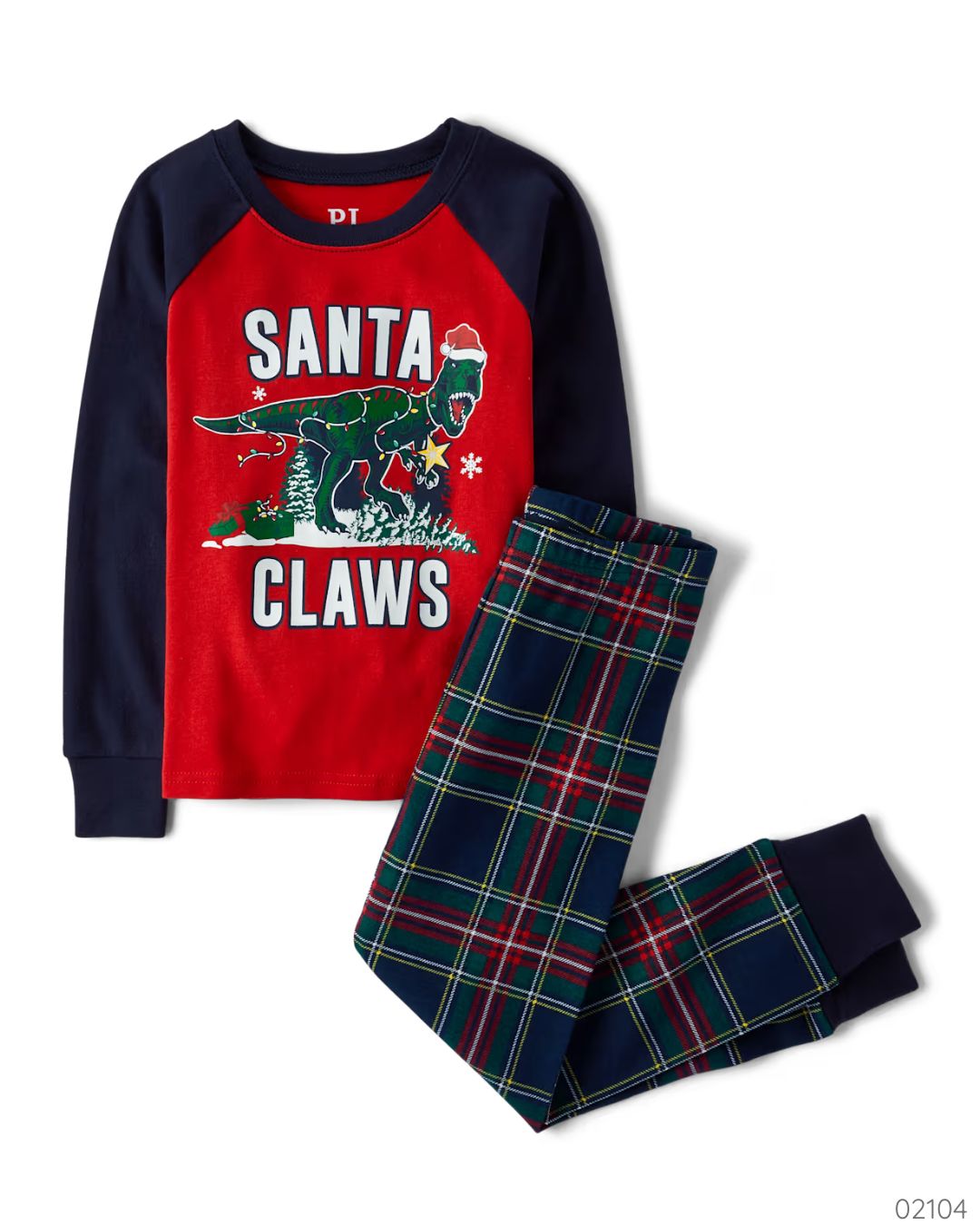 PIJAMA NAVIDEÑA SANTA DINOSAURIO PLACE