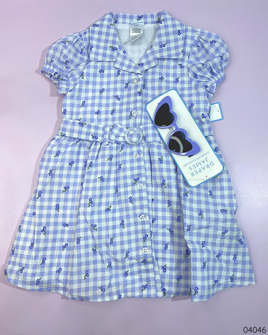 VESTIDOS AZUL LENTES CORAZON