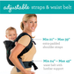 PORTABEBÉ FLIP 4-EN-1 CONVERTIBLE INFANTINO - NEGRO
 8-32 LBS