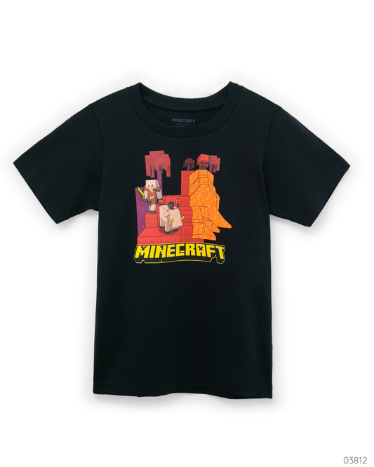 CAMISA MINECRAFT NEGRO