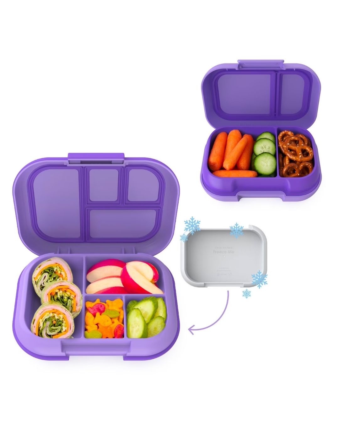 BENTGO KIDS LUNCH BOX + SNACK MORADO