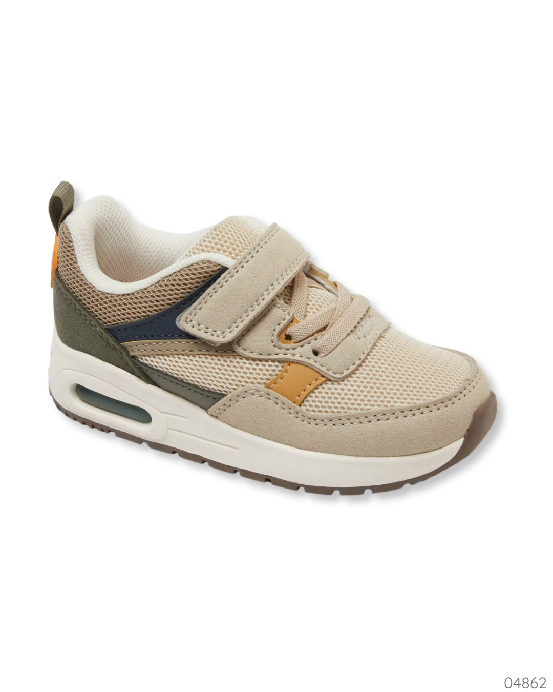 TENIS BEIGE Y VERDE CAT&JACK
