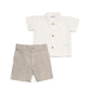 CONJUNTO SHORT Y CAMISA LINO