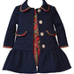 VESTIDO ELEGANTE CHALECO AZUL