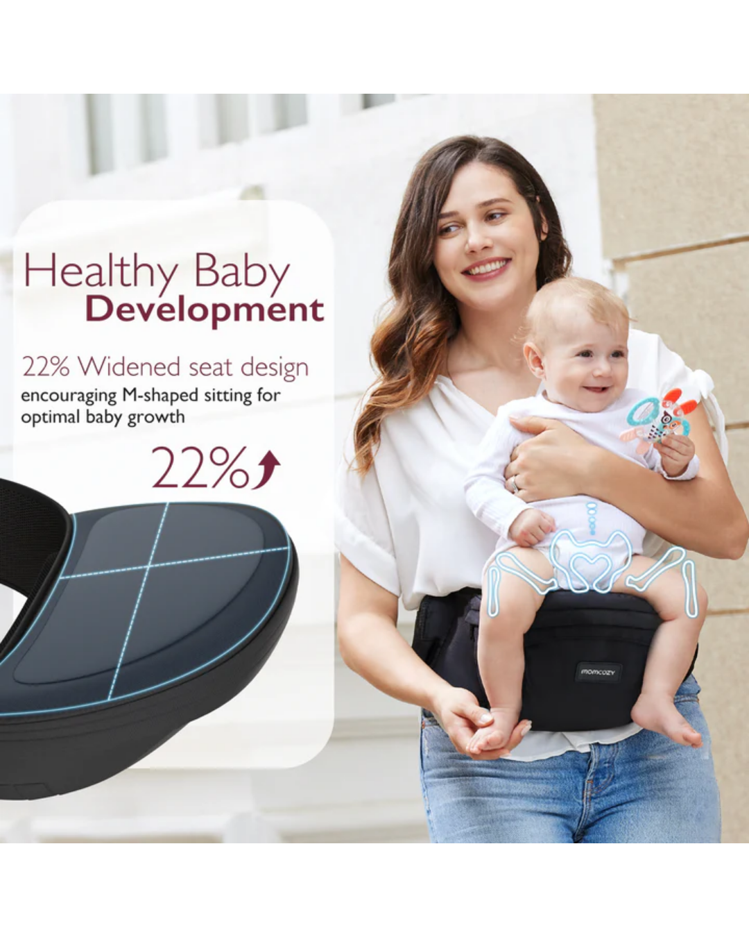 PORTABEBE DE CADERA MOMCOZY