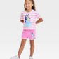 TRAJE BLUEY ROSADO BLANCO RAYAS