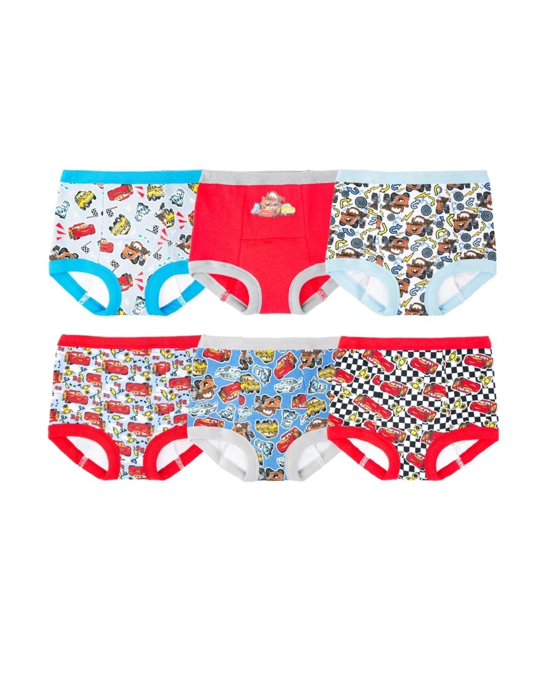 CALZONCITOS ENTRENADORES CARS 6 PZ