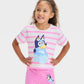 TRAJE BLUEY ROSADO BLANCO RAYAS