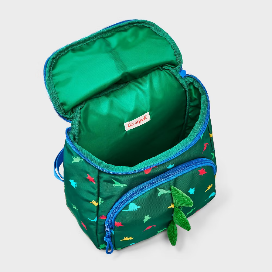 MOCHILA DINOSAURIOS VERDE