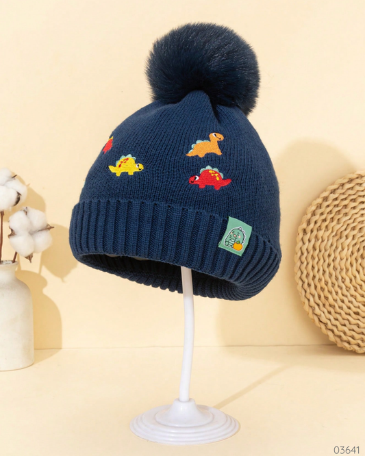 GORRO AZUL DINOS
