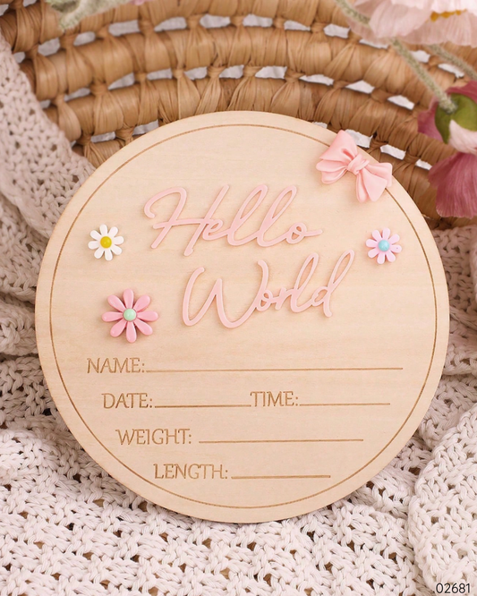 ROTULO HELLO WORLD ROSA CHONGO