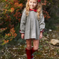 VESTIDO GRIS Y ROJO CHONGO