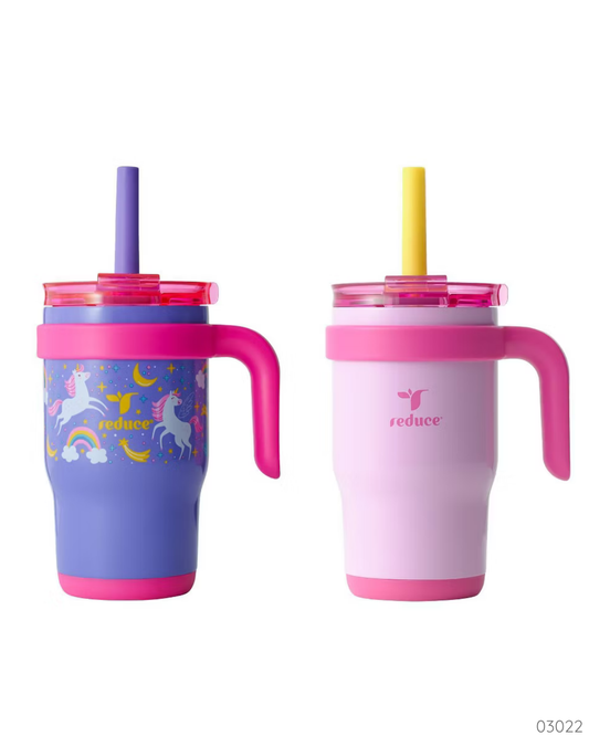 SET DE TERMOS REDUCE 14 OZ ROSADO Y MORADO